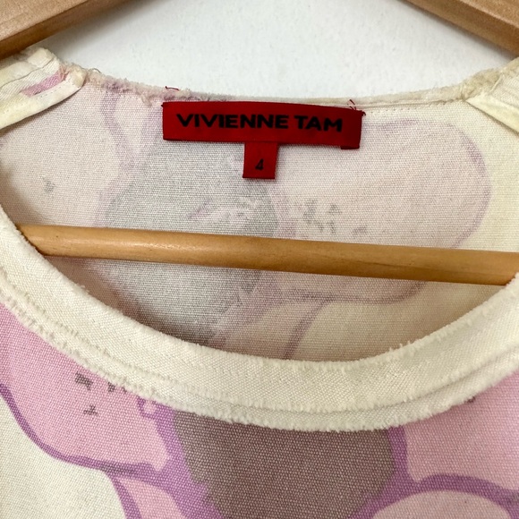 Vivienne Tam cherry blossom sleeveless sheath dress, Size 4 āØpockets⨠- Picture 12 of 13